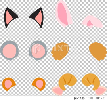 動物の耳のイラストセット 101618424