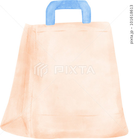 Cute sweet pastel Eco-Friendly reusable empty plain shopping Bag watercolor 101618613