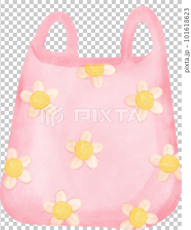 Cute sweet pastel Eco-Friendly reusable empty plain shopping Bag watercolor 101618623