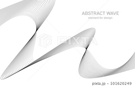 Abstract wave element for design. Digital frequency track equalizer. Stylized line art background. Vector illustration. Wave with lines created using blend tool. Curved wavy line, smooth stripe. Abstract wave element for design. Digital frequency track equalizer. Stylized line art background. Vector illustration. Wave with lines created using blend tool. Curved wavy line, smooth stripe. 101620249