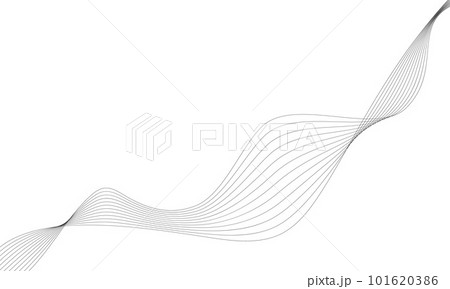Abstract wave element for design. Digital frequency track equalizer. Stylized line art background. Vector illustration. Wave with lines created using blend tool. Curved wavy line, smooth stripe. Abstract wave element for design. Digital frequency track equalizer. Stylized line art background. Vector illustration. Wave with lines created using blend tool. Curved wavy line, smooth stripe. 101620386