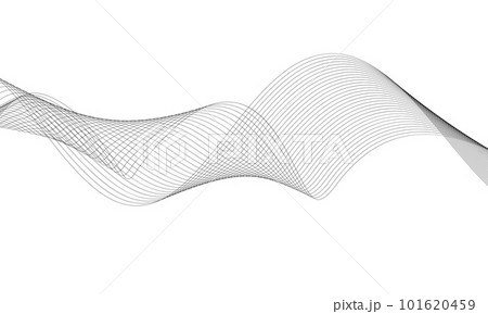 Abstract wave element for design. Digital frequency track equalizer. Stylized line art background. Vector illustration. Wave with lines created using blend tool. Curved wavy line, smooth stripe. Abstract wave element for design. Digital frequency track equalizer. Stylized line art background. Vector illustration. Wave with lines created using blend tool. Curved wavy line, smooth stripe. 101620459