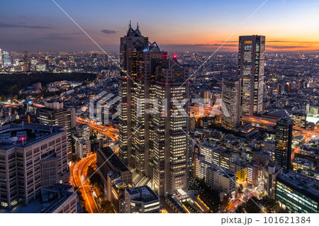 《東京都》東京の夜景・新宿副都心 101621384