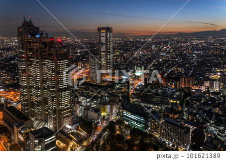 《東京都》東京の夜景・新宿副都心 101621389