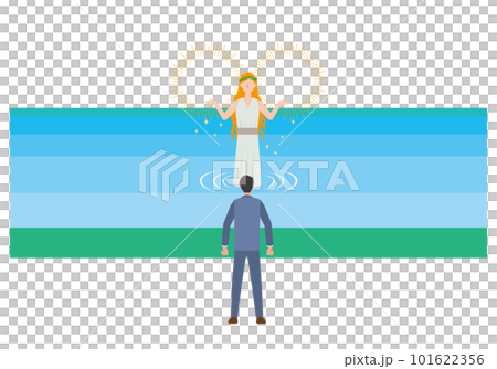 Pond goddess and businessman 101622356