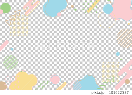 背景イラスト_メンフィス_パステルカラー 背景イラスト_メンフィス_パステルカラー 101622587