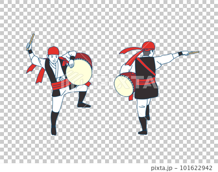 Illustration of a man dancing Acer 101622942