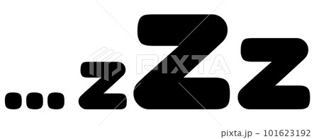 Zzz sleep snore text vector icon for comics Zzz sleep snore text vector icon for comics 101623192