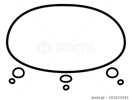 楕円のシンプルな考えの吹出し複数人用 楕円のシンプルな考えの吹出し複数人用 101623501