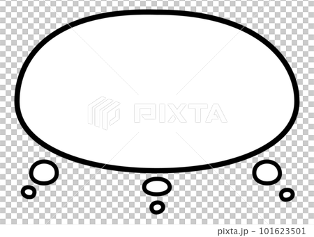 楕円のシンプルな考えの吹出し複数人用 楕円のシンプルな考えの吹出し複数人用 101623501