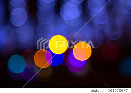 background blurred abstraction of colored lanterns and decorations.  101623677
