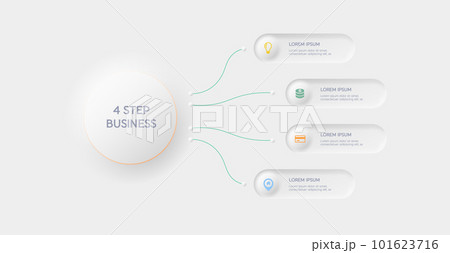 Infographic design template with place for your data with icon, steps, timelines or processe Infographic design template with place for your data with icon, steps, timelines or processe 101623716