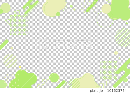 Background illustration_Memphis_yellow green Background illustration_Memphis_yellow green 101623754