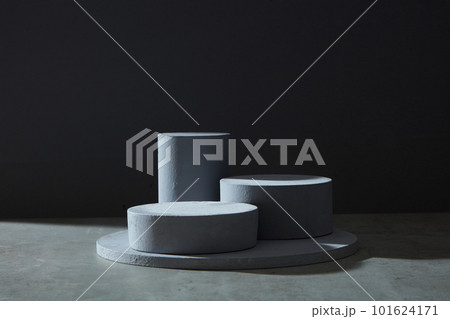 Minimal abstract background, dark color scene for show product. Empty scene for cosmetic. front view. 101624171