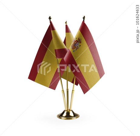 Small national flags of the Spain on a white background Small national flags of the Spain on a white background 101624633