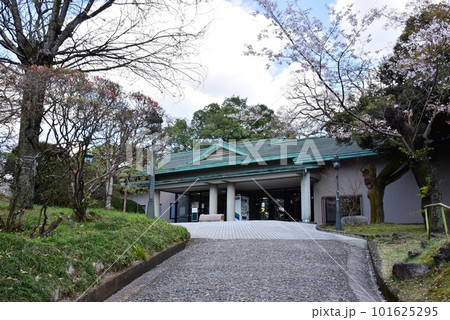 佐野市 城山公園(佐野城跡)散策路と万葉の里城山記念館と満開桜 佐野市 城山公園(佐野城跡)散策路と万葉の里城山記念館と満開桜 101625295