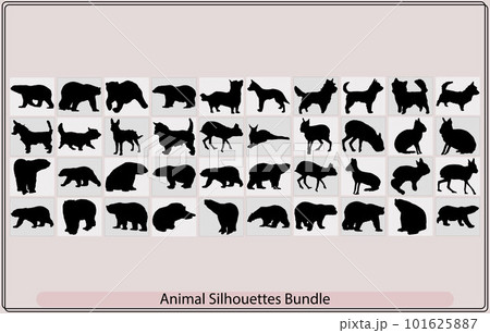 silhouettes of animals ,Animals,Zoo animals collection ,African animals silhouette silhouettes of animals ,Animals,Zoo animals collection ,African animals silhouette 101625887