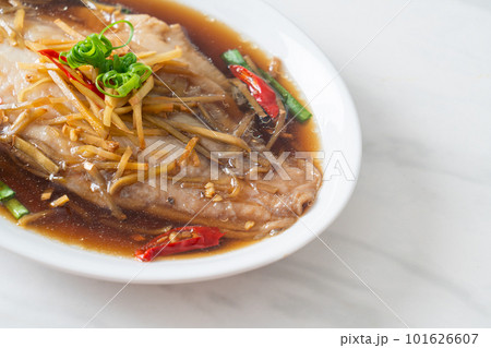 Steamed Fish with Soy Sauce Steamed Fish with Soy Sauce 101626607