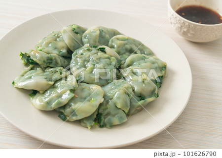 steamed chives dumplings with sauce steamed chives dumplings with sauce 101626790