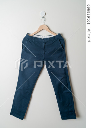 trousers or long pants hanging on wall trousers or long pants hanging on wall 101626960