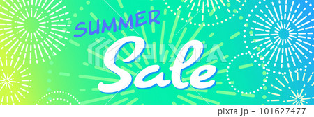 爽やかな夏のイメージのグラデーション背景素材(サマーセールのバナーテンプレート) 爽やかな夏のイメージのグラデーション背景素材(サマーセールのバナーテンプレート) 101627477