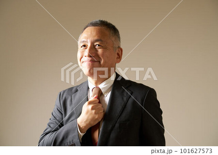 拳を胸に当てるシニアビジネスマン ビジネスイメージ 拳を胸に当てるシニアビジネスマン ビジネスイメージ 101627573