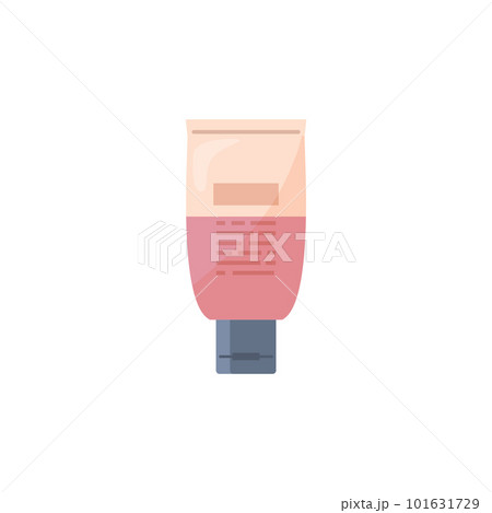 Tube of cosmetic product flat vector illustration isolated on white background. 101631729
