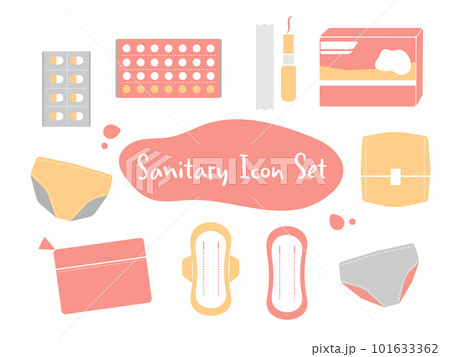 サニタリー　アイコン　イラスト　セット 101633362