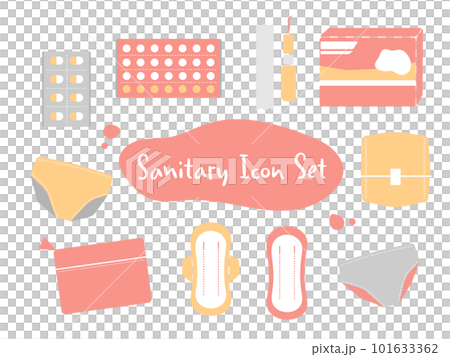 サニタリー　アイコン　イラスト　セット 101633362