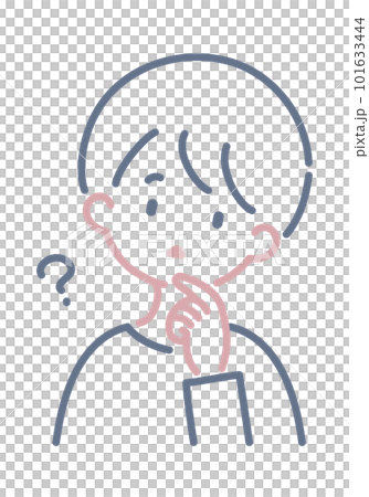 A simple illustration of a lost person 101633444
