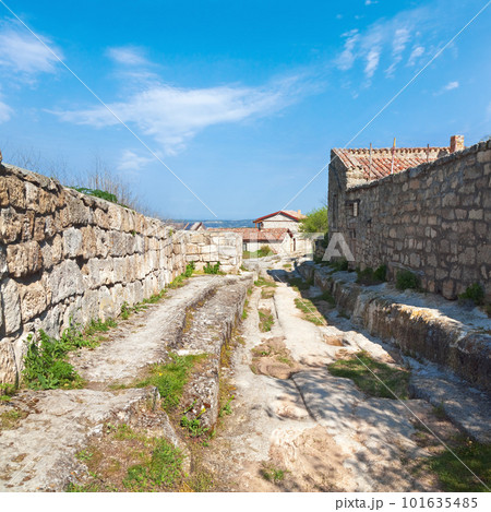 Chufut Kale ancient cave settlement (Crimea, Ukraine). 101635485