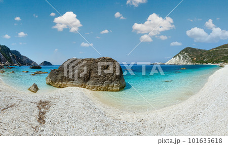 Petani Beach summer view (Kefalonia, Greece). All people are not recognize. 101635618