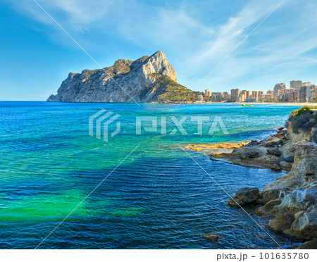 Calp town summer coastline at Costa Blanca (Valencia), Spain Calp town summer coastline at Costa Blanca (Valencia), Spain 101635780