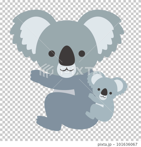 A simple koala illustration without a main line A simple koala illustration without a main line 101636067
