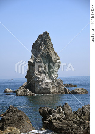 沼島の上立神岩　縦構図 101637877