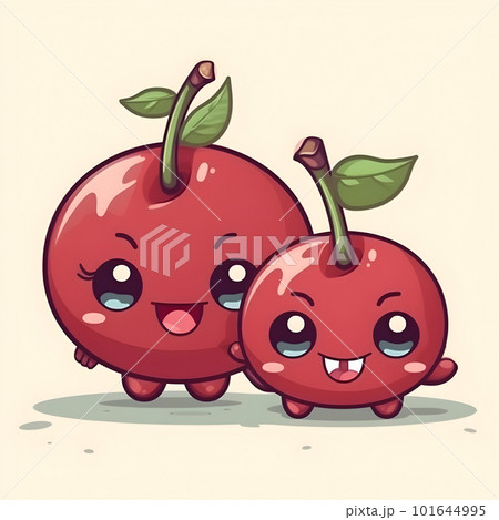 Small cherries cute kawaii cartoon character Small cherries cute kawaii cartoon character 101644995