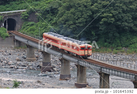 大糸線 根知ー小滝 JR西日本 キハ58-596+キハ28-2119(金沢) 大糸線 根知ー小滝 JR西日本 キハ58-596+キハ28-2119(金沢) 101645392
