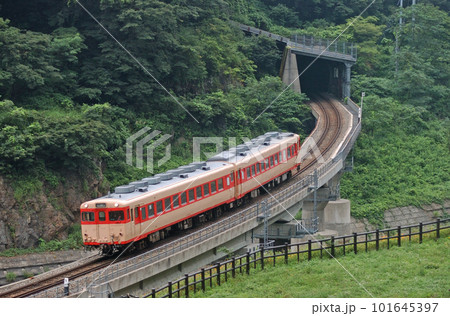 大糸線 北小谷ー平岩 JR西日本 キハ28-2119+キハ58-596(金沢) 大糸線 北小谷ー平岩 JR西日本 キハ28-2119+キハ58-596(金沢) 101645397