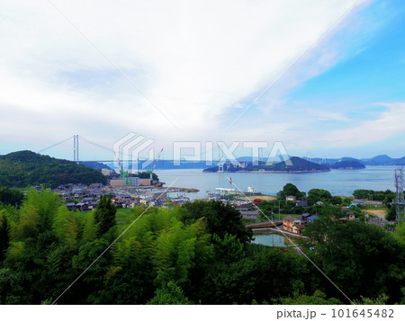 来島海峡サービスエリアより望むしまなみ海道(愛媛県今治市) 来島海峡サービスエリアより望むしまなみ海道(愛媛県今治市) 101645482