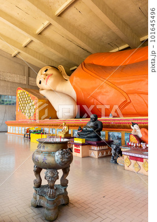 Wat Phothivihan in Tumpat Kelantan has the largest Reclining or Sleeping Buddha in Malaysia Wat Phothivihan in Tumpat Kelantan has the largest Reclining or Sleeping Buddha in Malaysia 101645496
