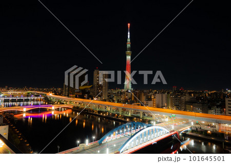 隅田川から見たスカイツリー 101645501