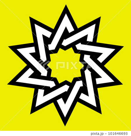 2つの星が絡み合ったシンボルマーク 101646693