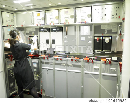飛行機のギャレー 101646983