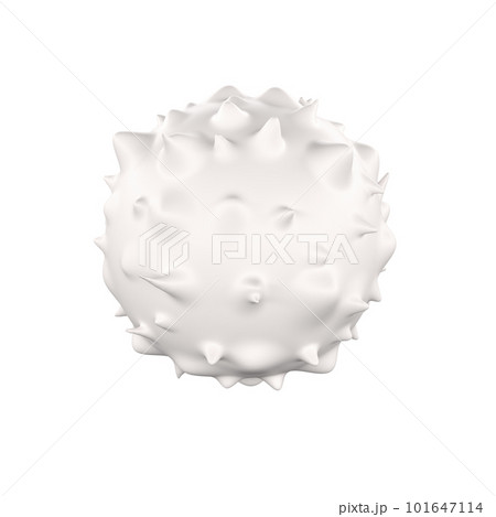 White blood cell 3d realistic icon analysis. Leukocytes medical illustration on white background with clipping path 101647114