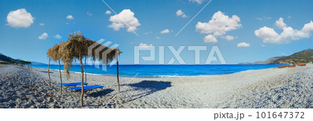 Summer morning beach (Borsh village, Albania). 101647372