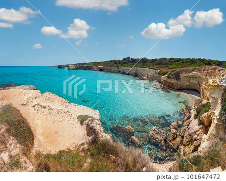 Sea beach Spiaggia della Punticeddha, Salento, Italy 101647472