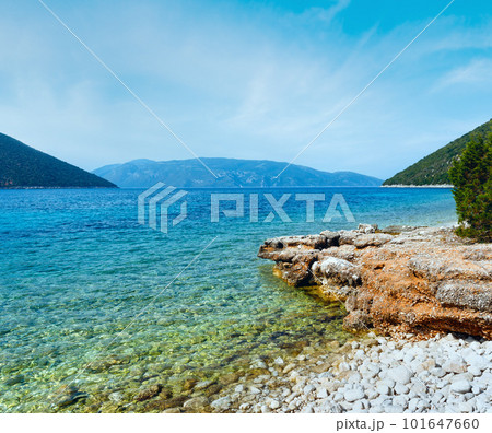 Antisamos beach summer view (Greece,  Kefalonia). 101647660