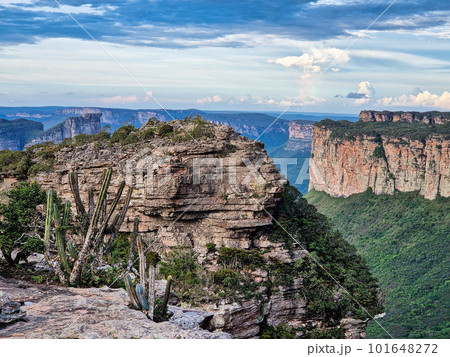View from the top of the hill of the father inacio, morro do pai inacio, Chapada Diamantina, Bahia, Brazil View from the top of the hill of the father inacio, morro do pai inacio, Chapada Diamantina, Bahia, Brazil 101648272