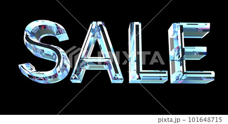 3d render volumetric inscription sale on a black background. 3d render volumetric inscription sale on a black background. 101648715