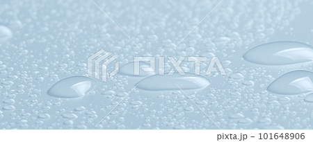 Drops of cosmetic product for moisturizing or removing makeup. Micellar water. Macrophotography Drops of cosmetic product for moisturizing or removing makeup. Micellar water. Macrophotography 101648906